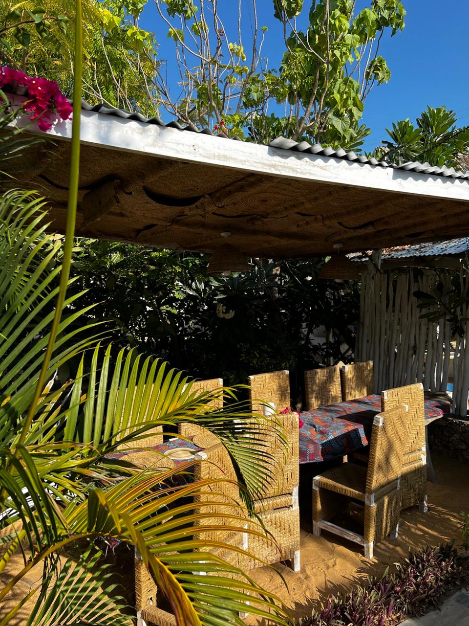 Grivale Eco Camp dining area